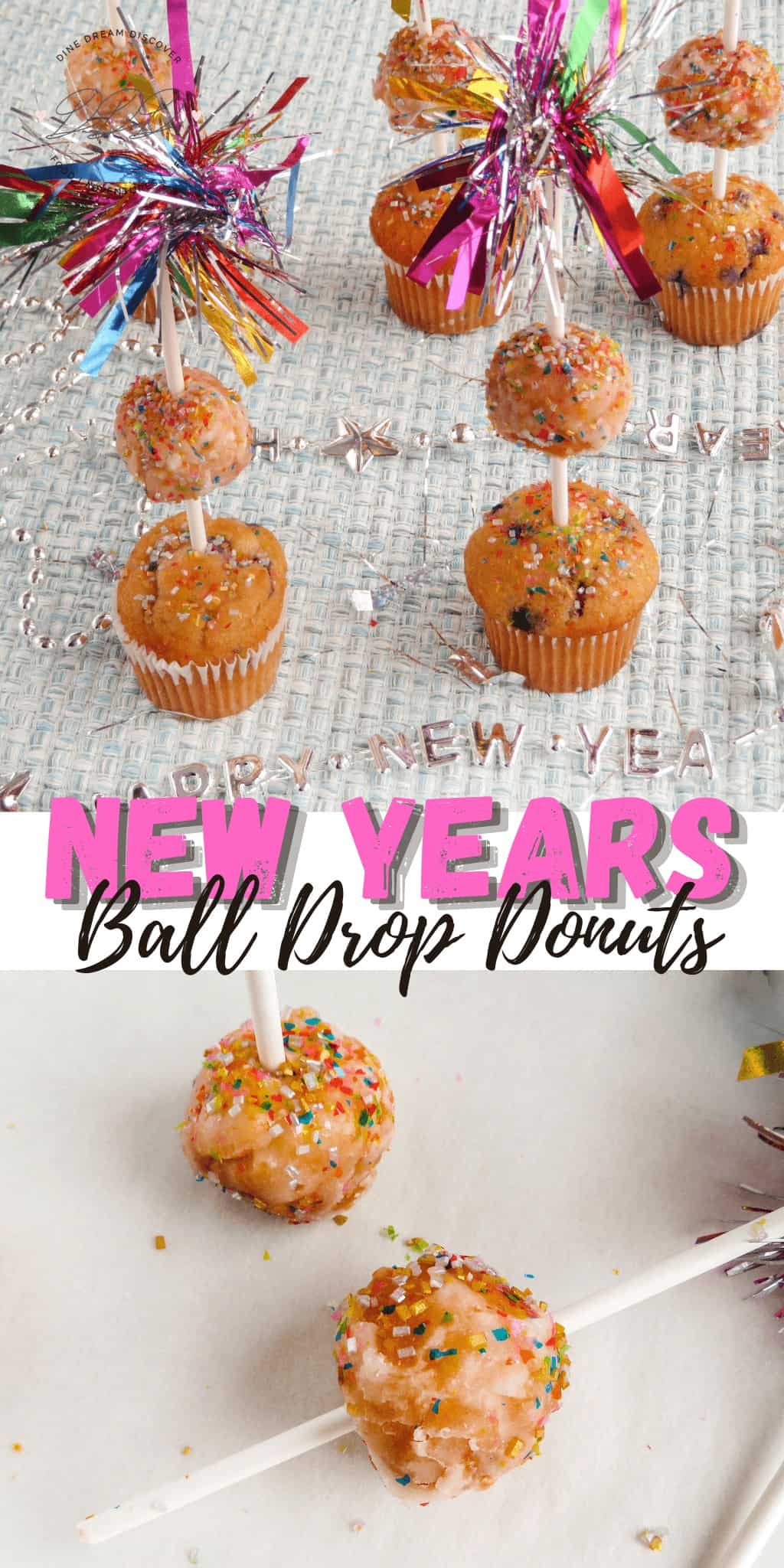 New Years Eve Ball Drop Donuts