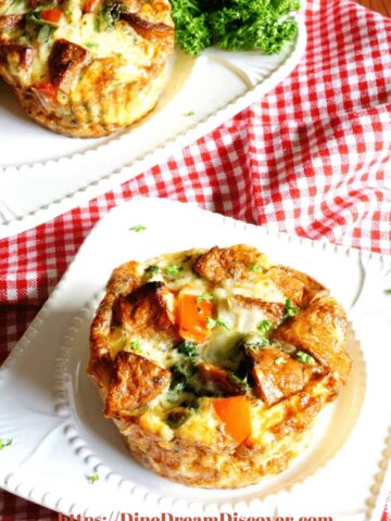 Sausage Arugula Mini Frittata