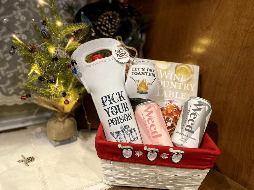 Holiday Gift Guide wine basket