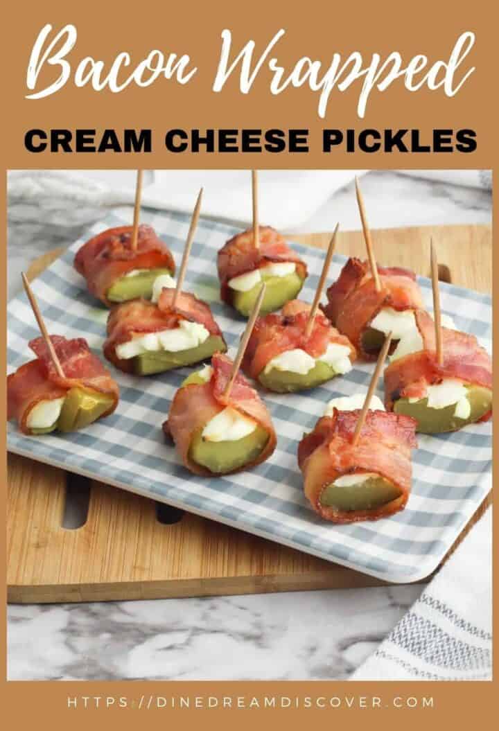 Bacon Wrapped Pickles Recipe WW 1 Point - Dine Dream Discover