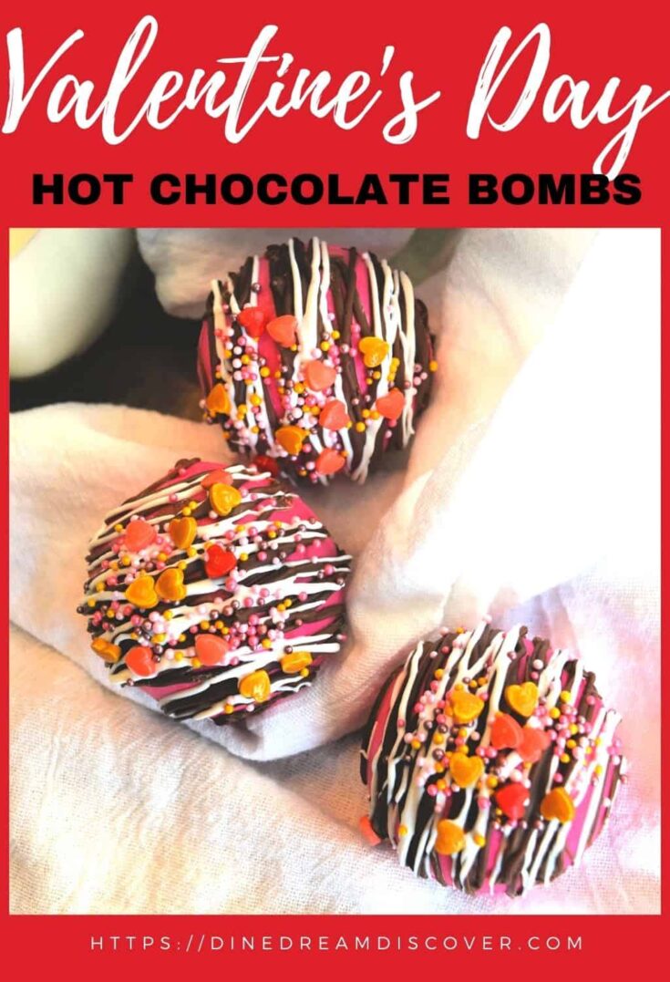 Pink Valentine Hot Chocolate Bombs
