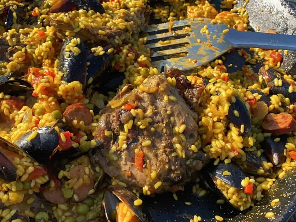 campfire mixed paella RECIPE