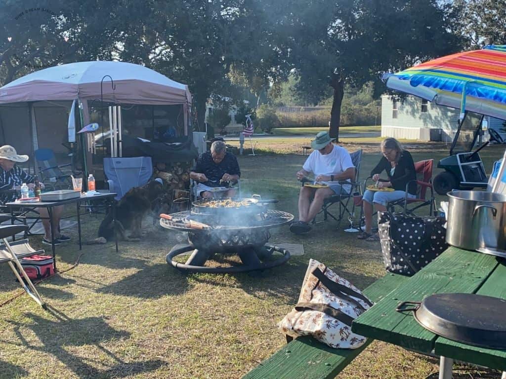 campfire mixed paella RECIPE