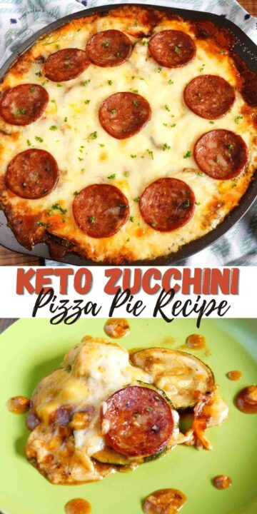 Keto Friendly Zucchini Pizza Pie | Dine Dream Discover