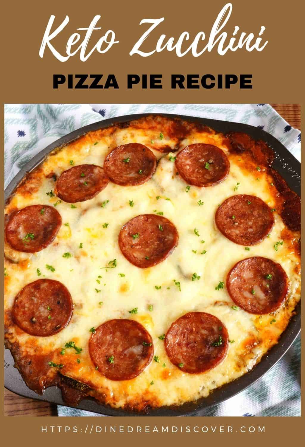 Keto Zucchini Pizza Pie Recipe