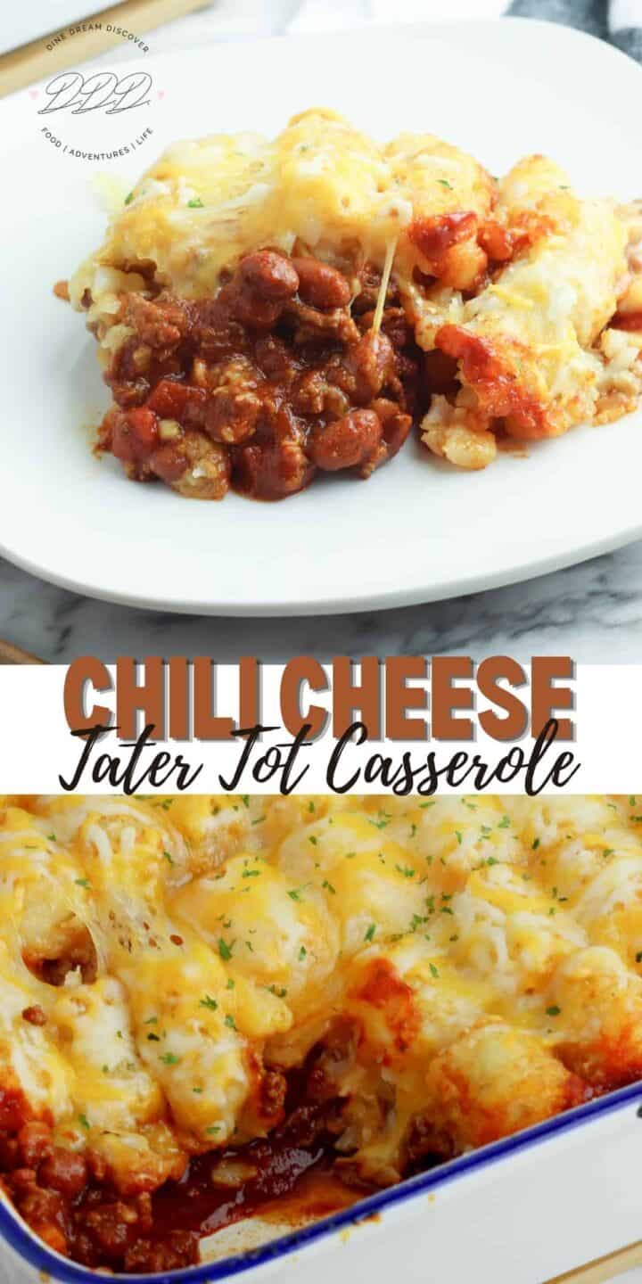 Chili Cheese Tater Tot Casserole Recipe Dine Dream Discover 7043