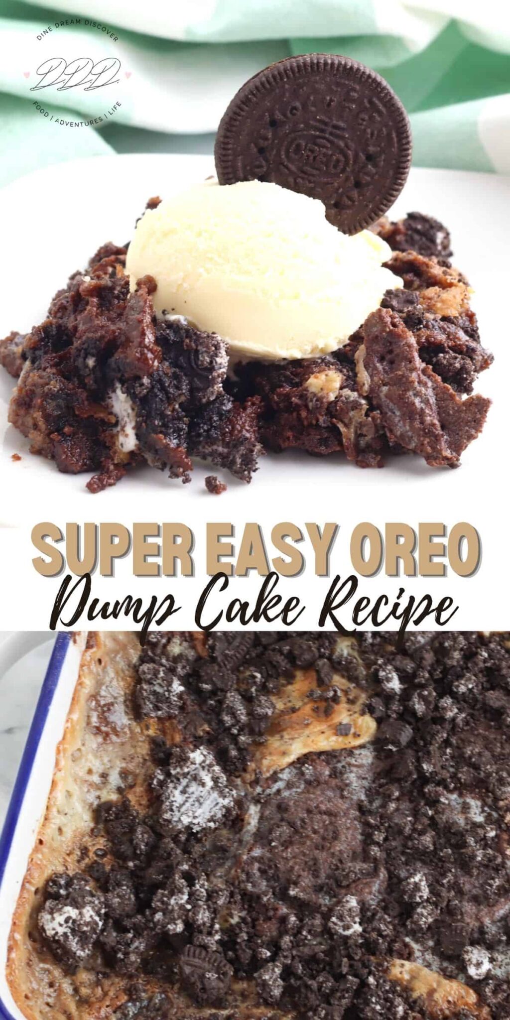 Easiest Oreo Dump Cake Recipe Dine Dream Discover