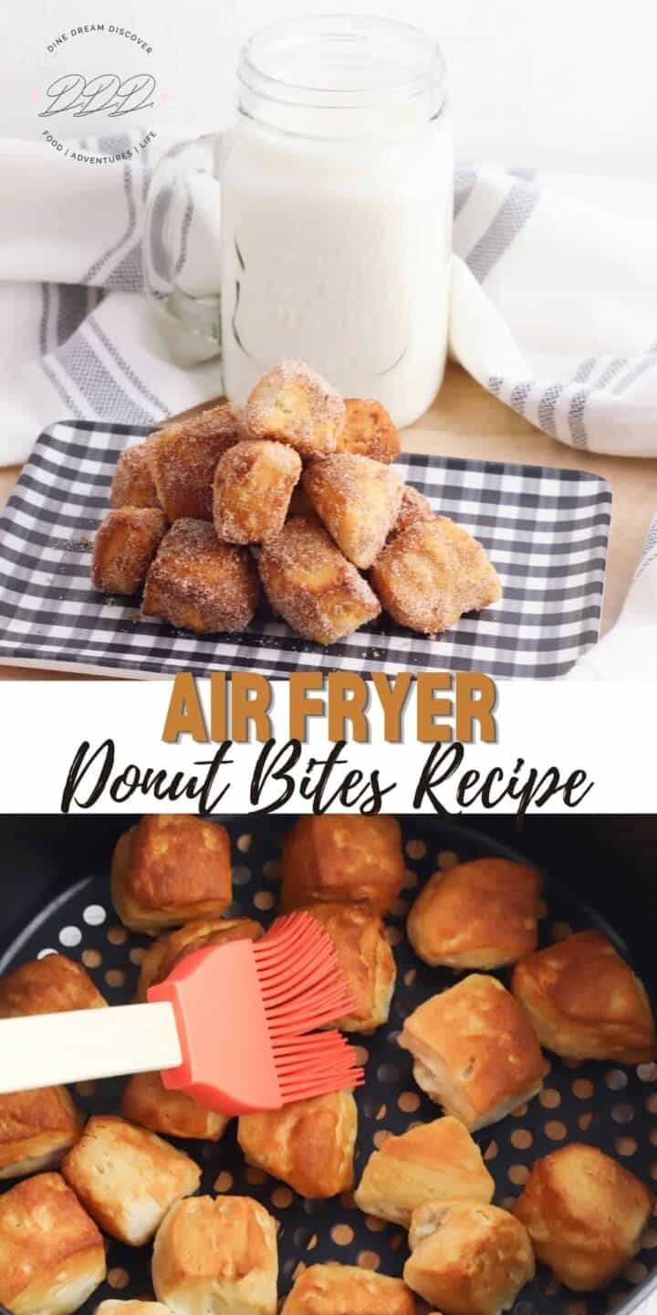 Air Fryer Donut Bites Recipe - Dine Dream Discover