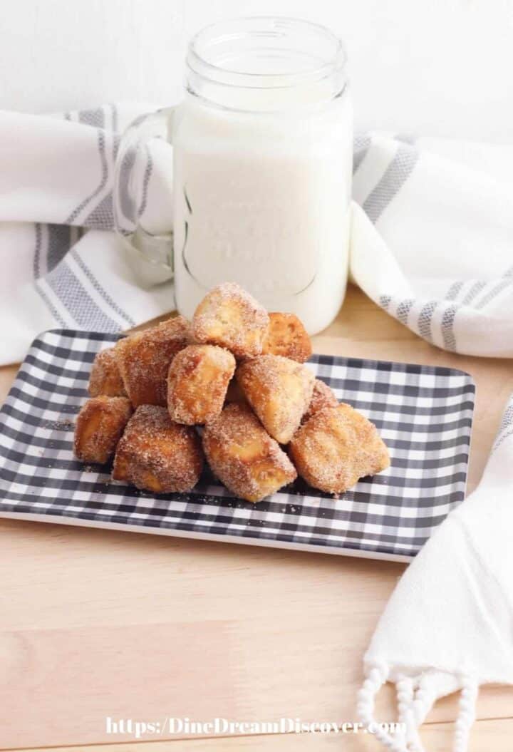 Air Fryer Donut Bites Recipe Dine Dream Discover