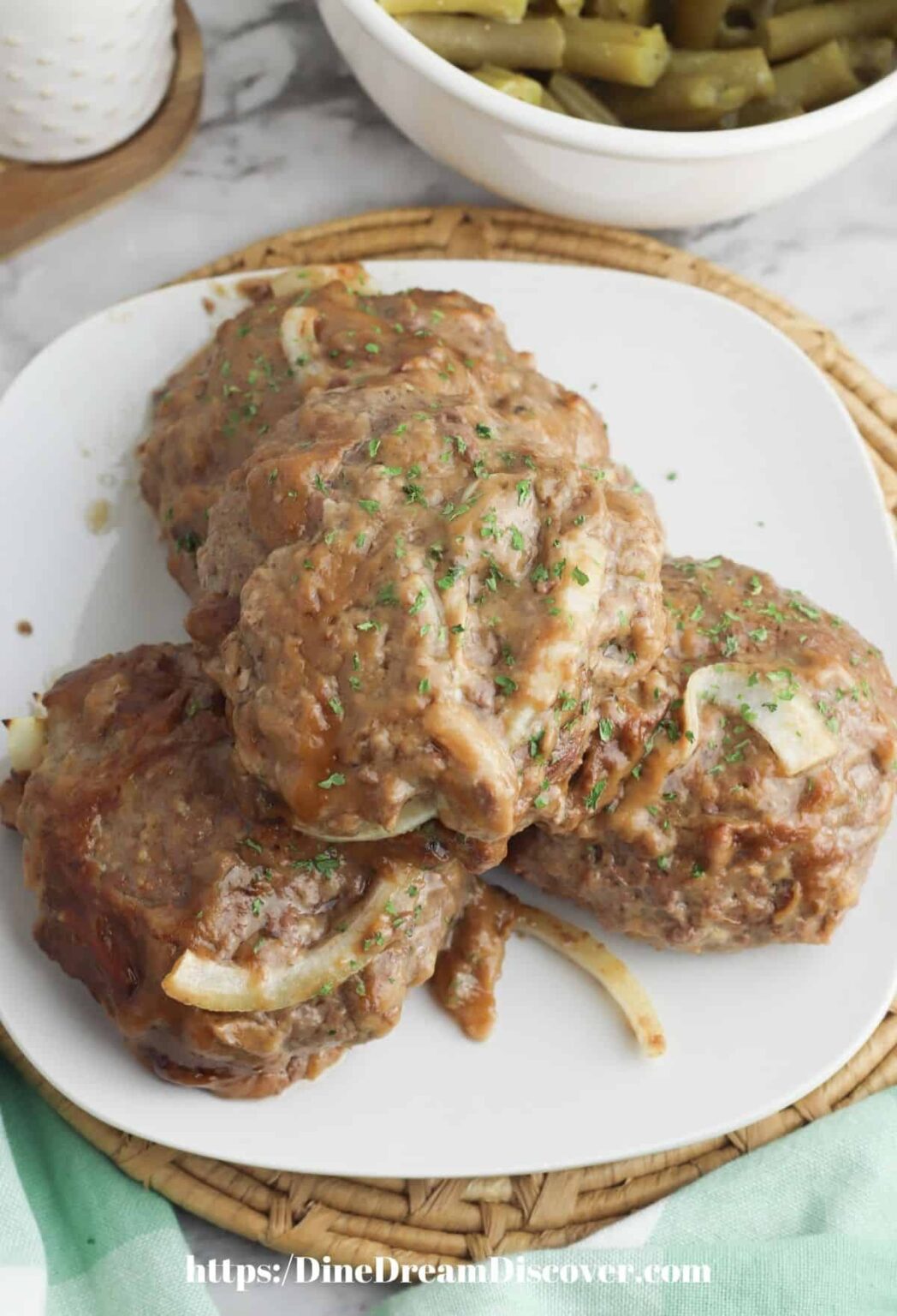 Baked Salisbury Steak Recipe WW Points Dine Dream Discover