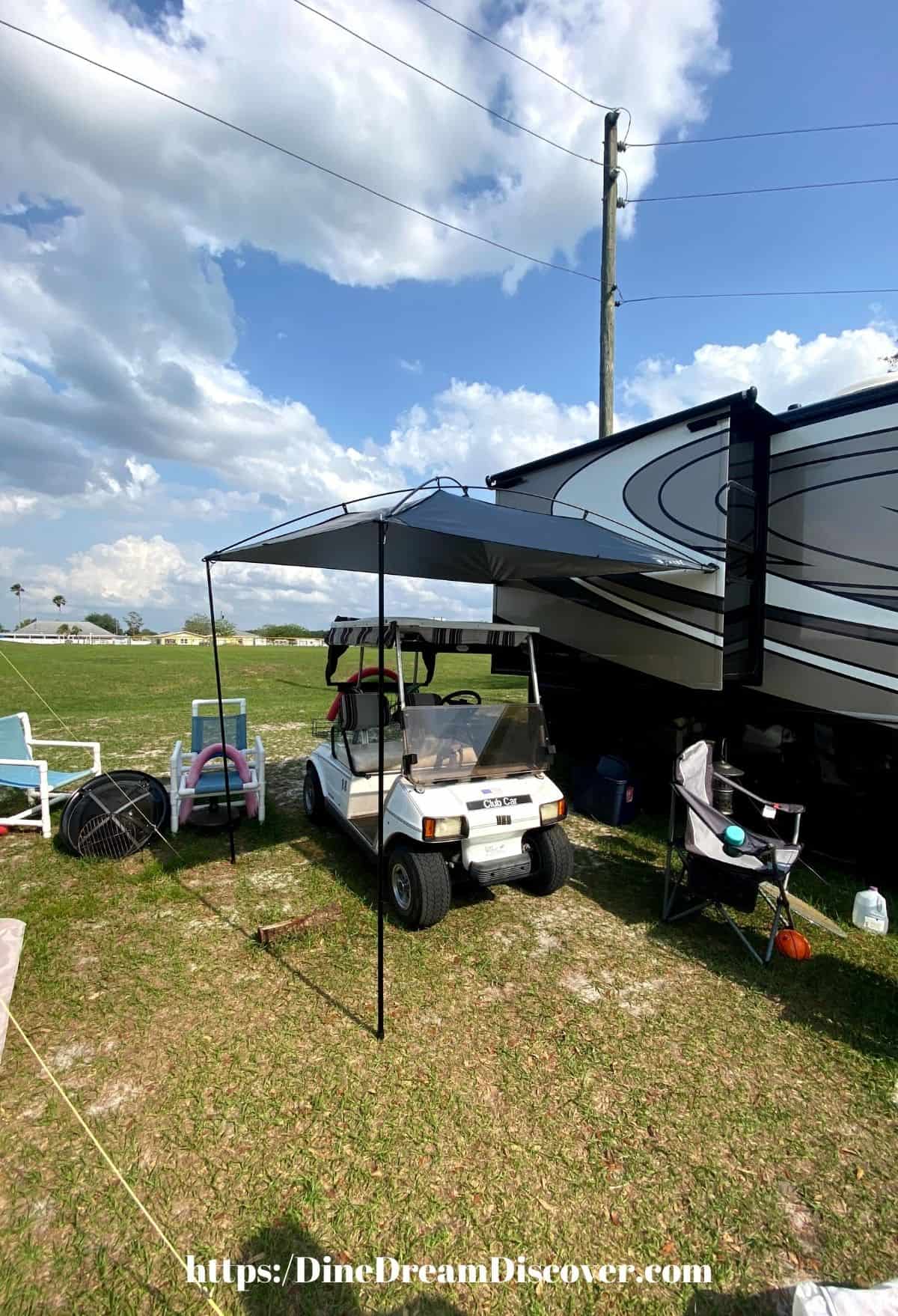 Portable awning shop