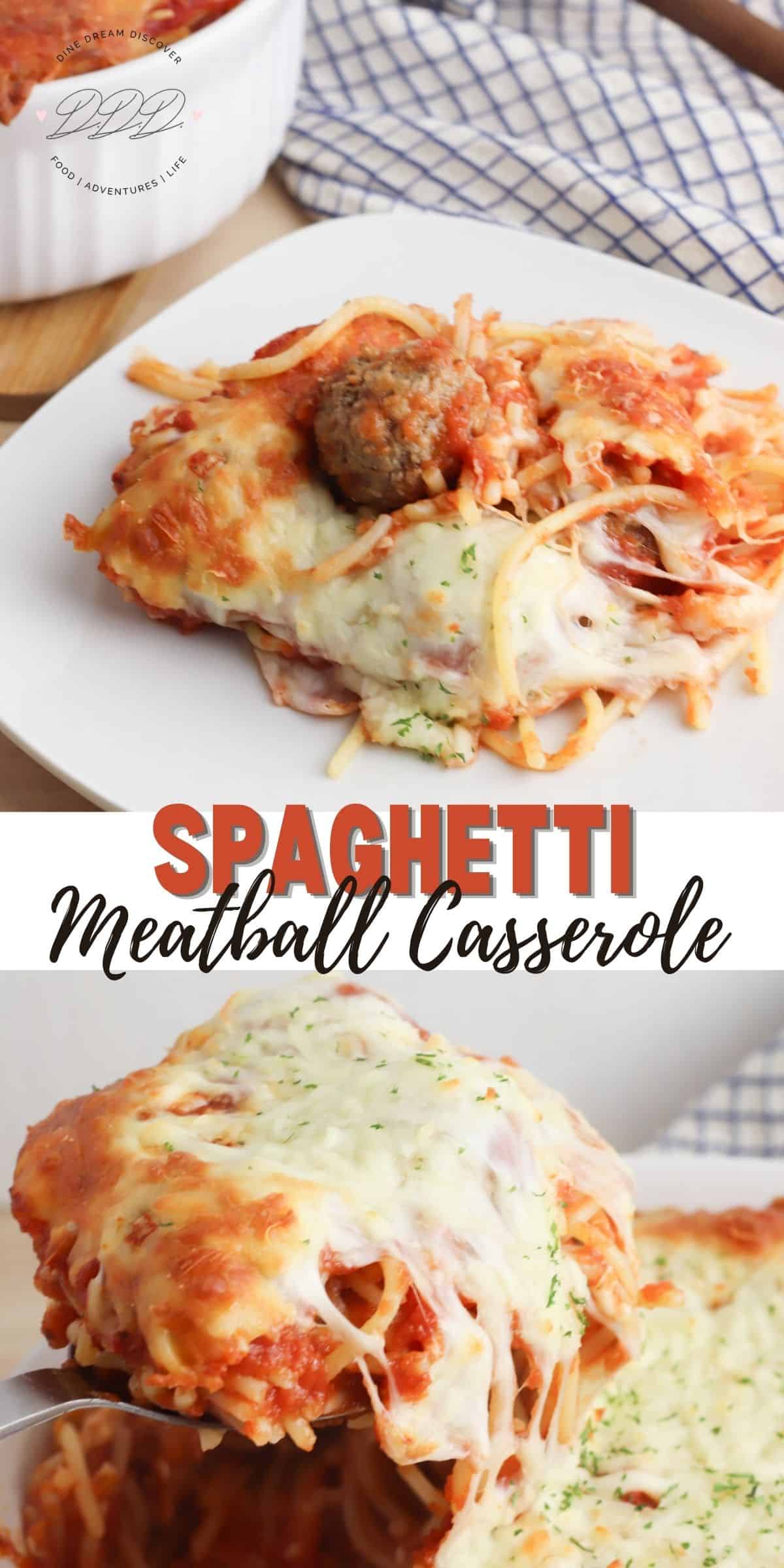 Spaghetti and Meatball Casserole 