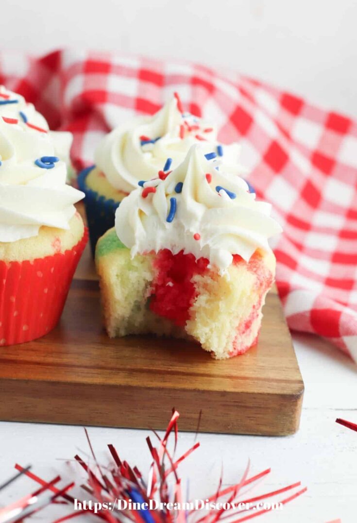 poke cake patriotic cupcakes