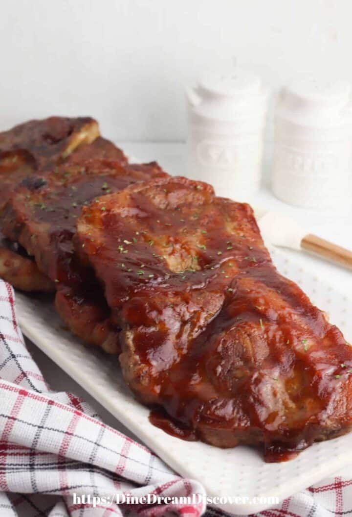 Oven Baked BBQ Pork Steaks Dine Dream Discover
