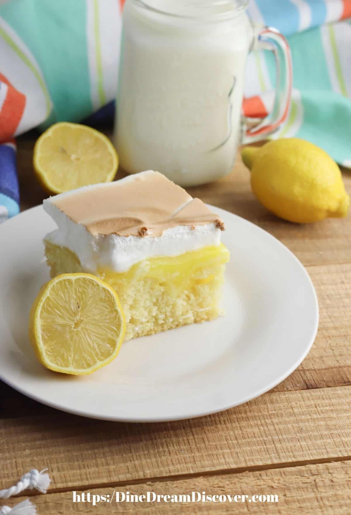 Lemon Meringue Poke Cake