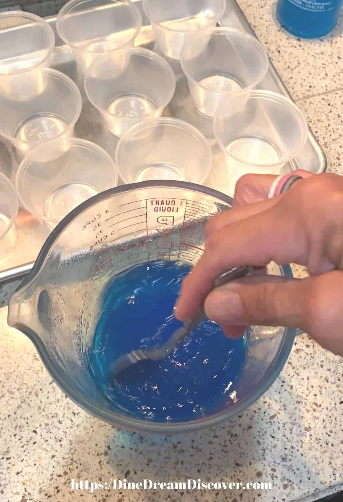 bery blue jello