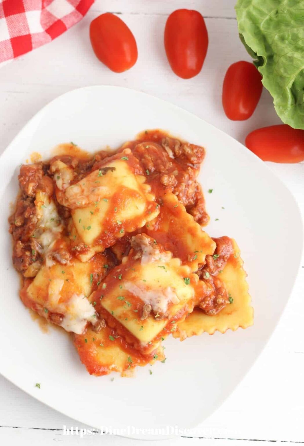 Slow Cooker Ravioli with Meat Sauce Dine Dream Discover