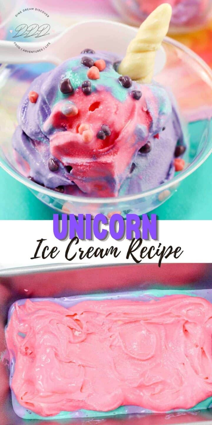 Unicorn Ice Cream Recipe - Dine Dream Discover