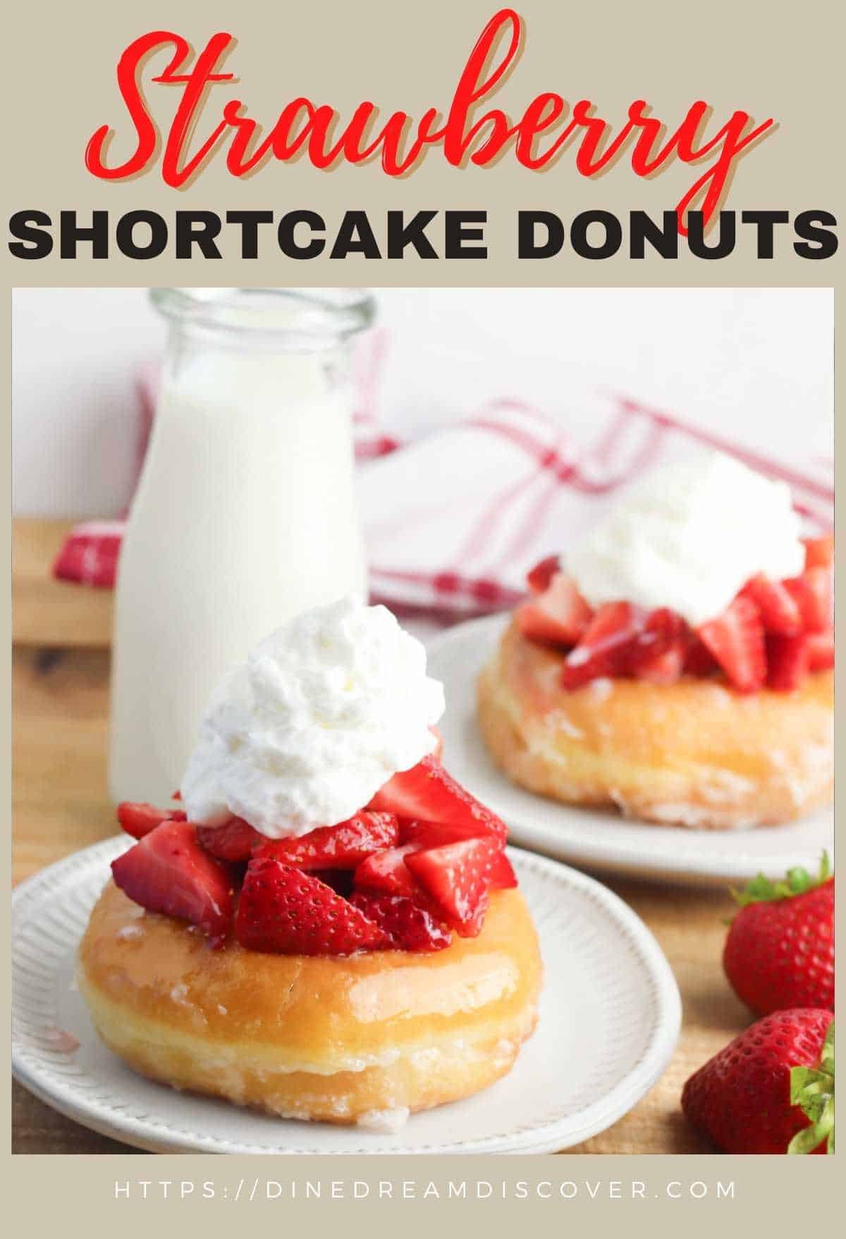 Air Fryer Strawberry Shortcake Donuts