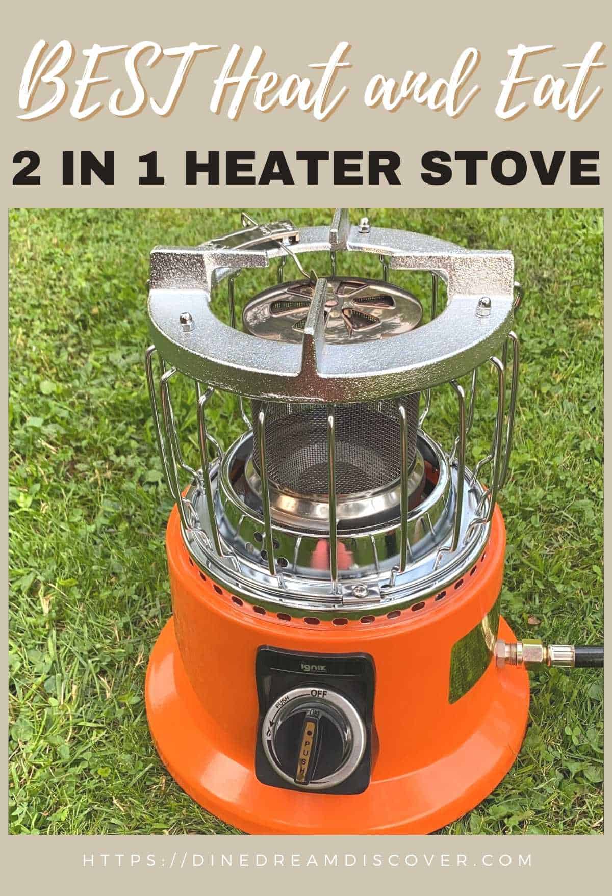 BEST Heat and Eat 2 in 1 Camping Stove Heater