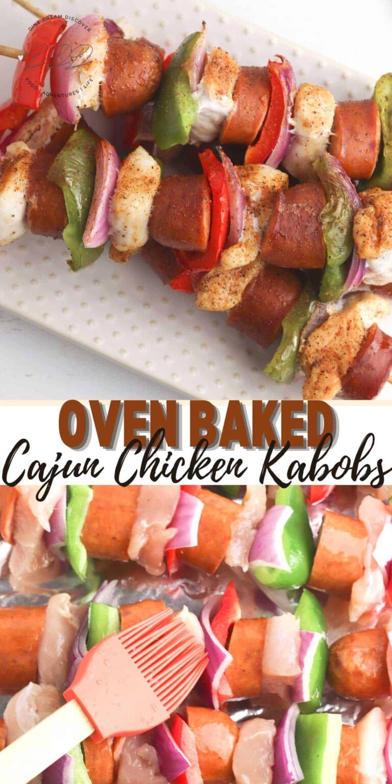 Baked Cajun Chicken Kabobs Dine Dream Discover