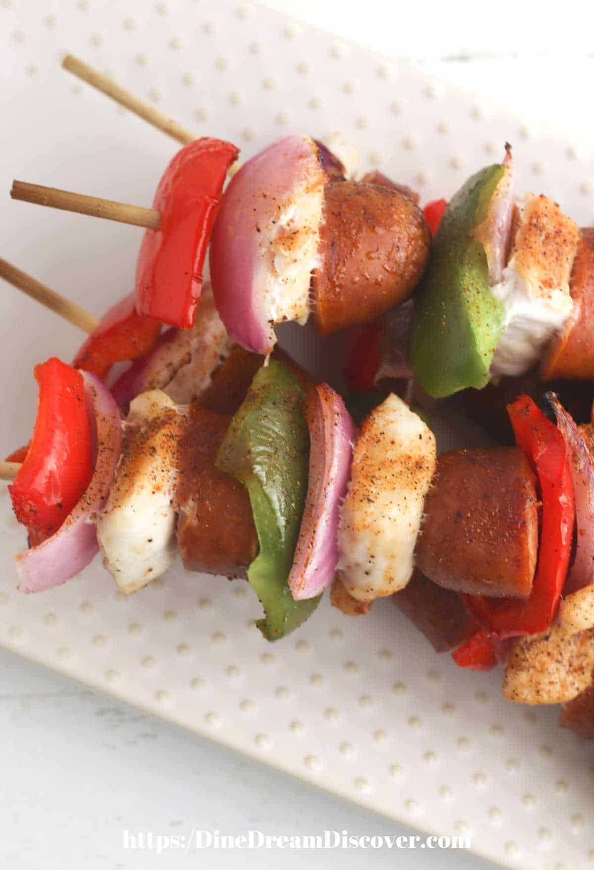 Baked Cajun Chicken Kabobs 