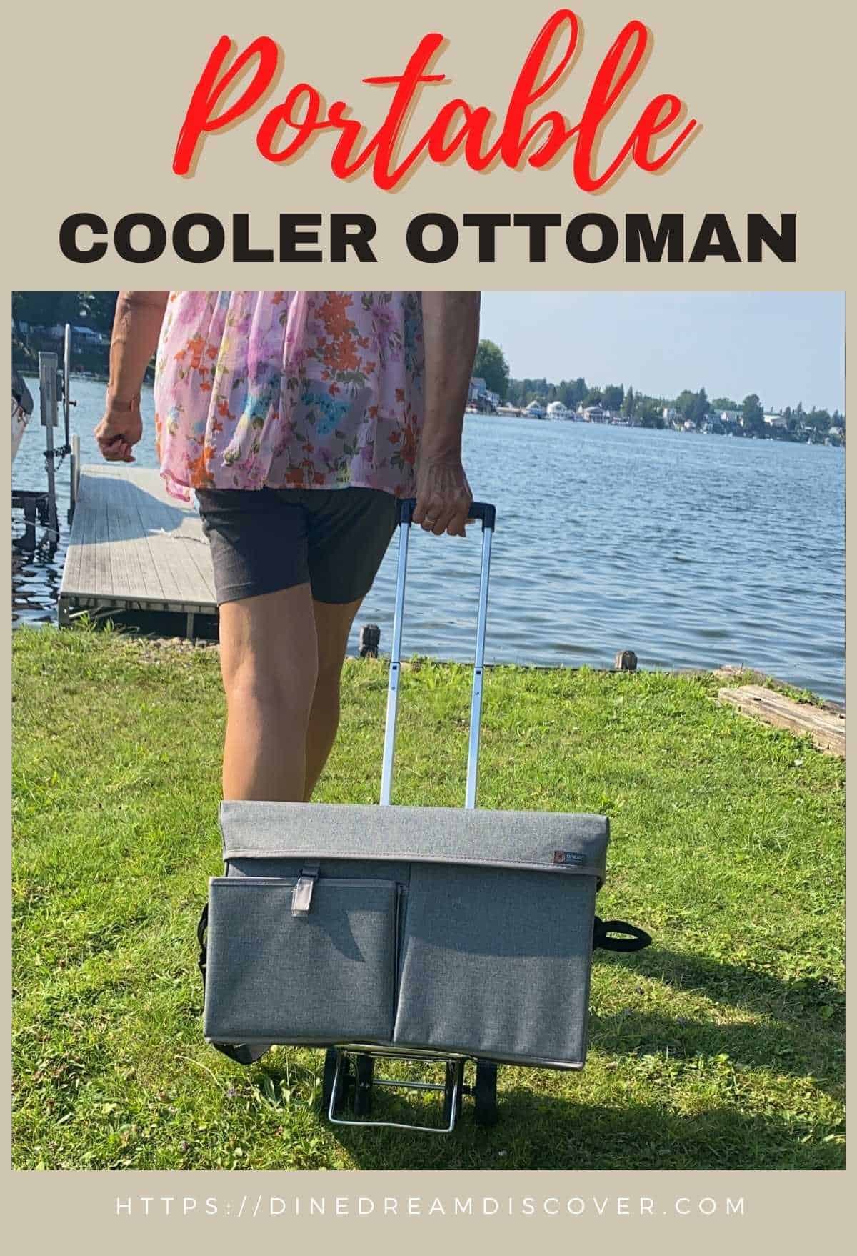 Portable Cooler Ottoman and Trolley