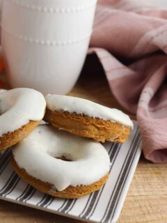 Air Fryer Cake Mix Pumpkin Donuts