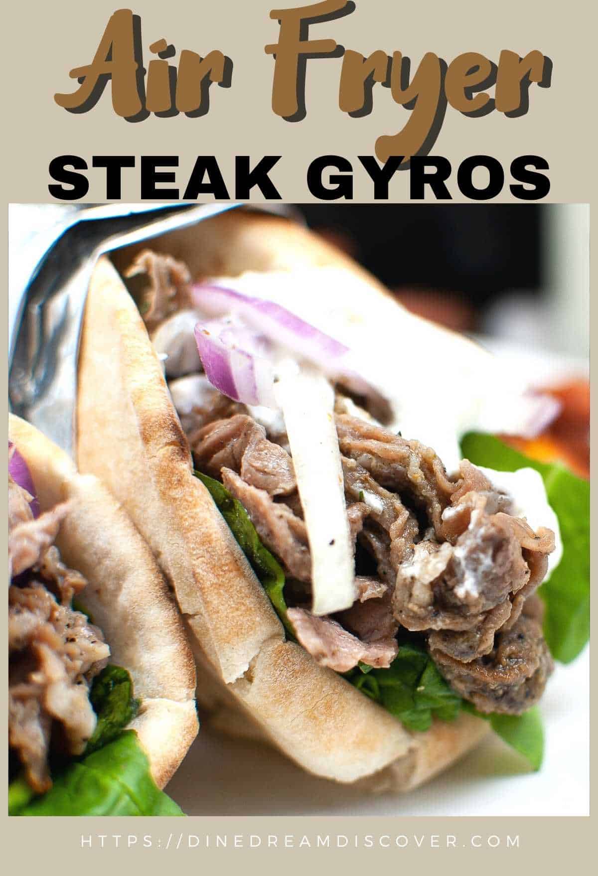 Air Fryer Steak Gyros