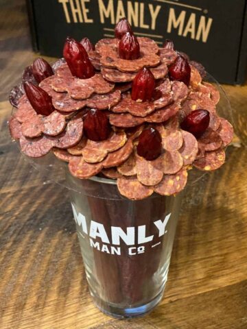 beef jerky flower bouquet