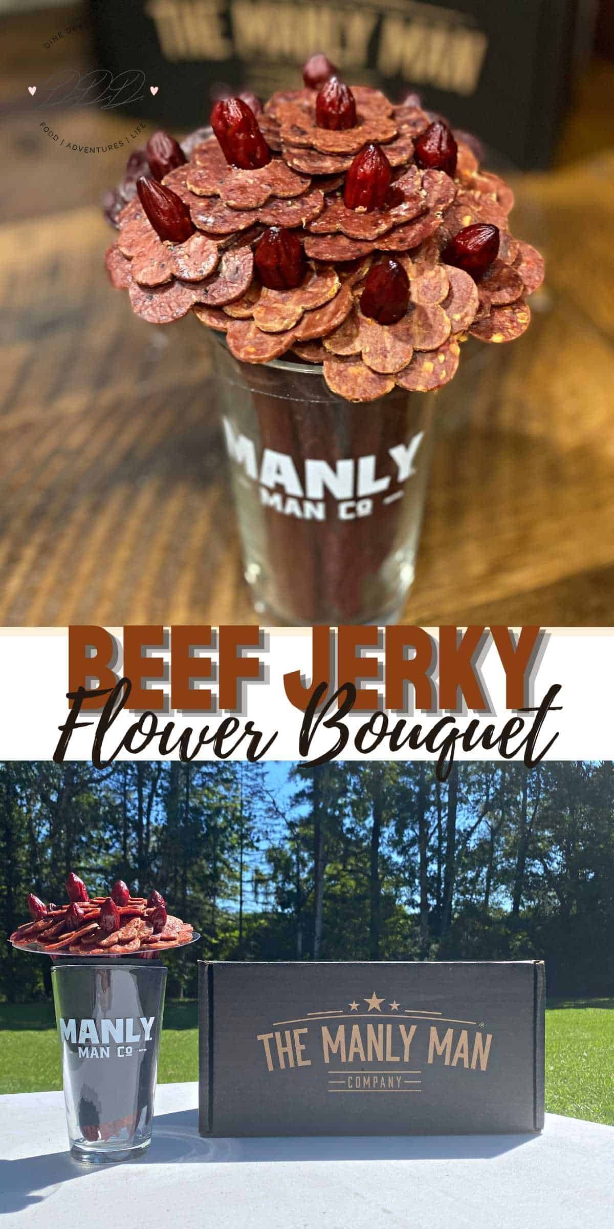 Beef Jerky Flower Bouquet from The Manly Man Co.