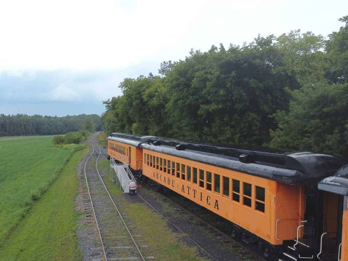 Step back in time aboard the Attica Arcade Railroad Train 