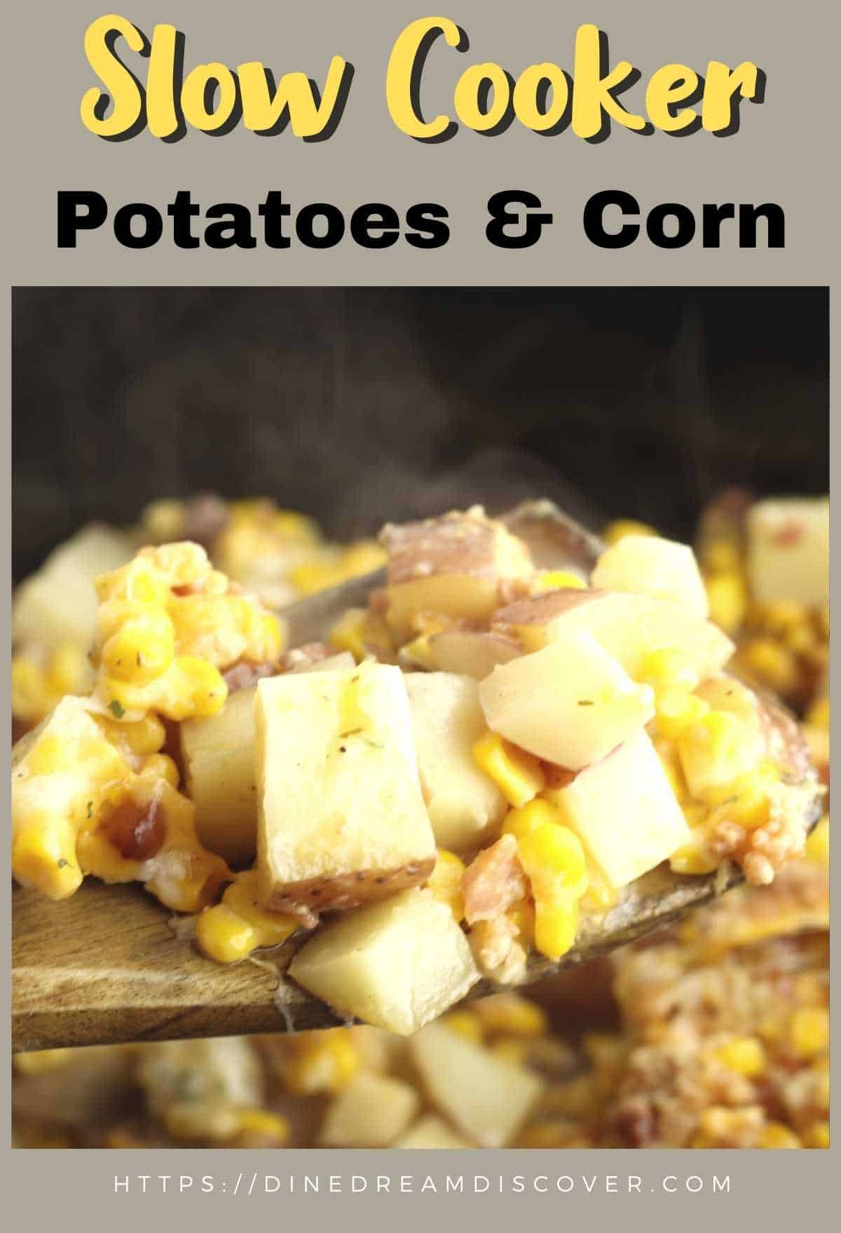 Slow Cooker Potatoes and Corn Side Dish