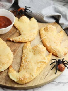 Spooky-Cute Cheesy Ghost Crescent Rolls