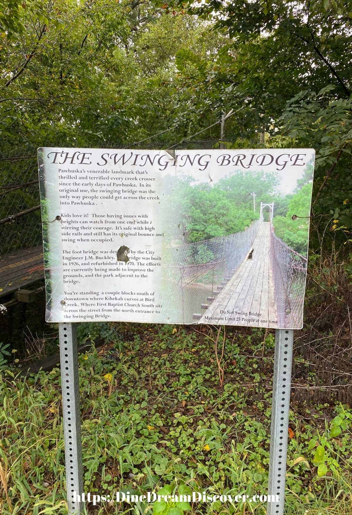 the swinging bridge