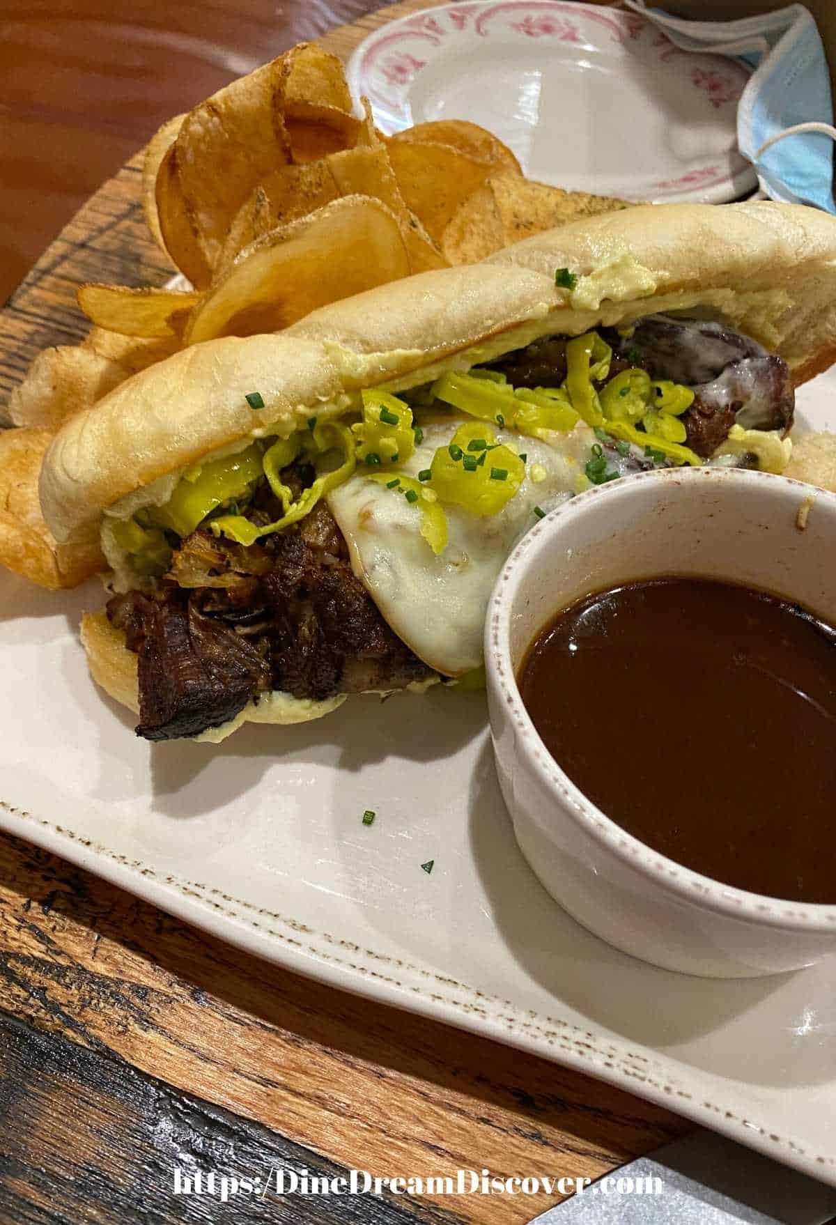 Drip beef sandwich