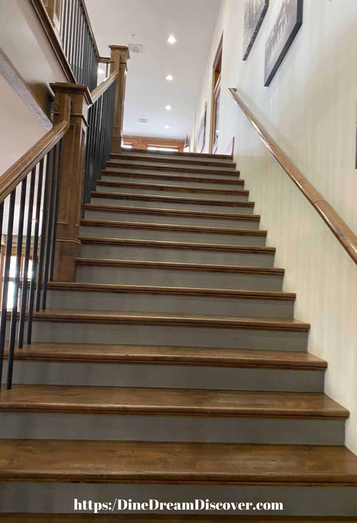 stairs to 2nd floor mercantile bakery