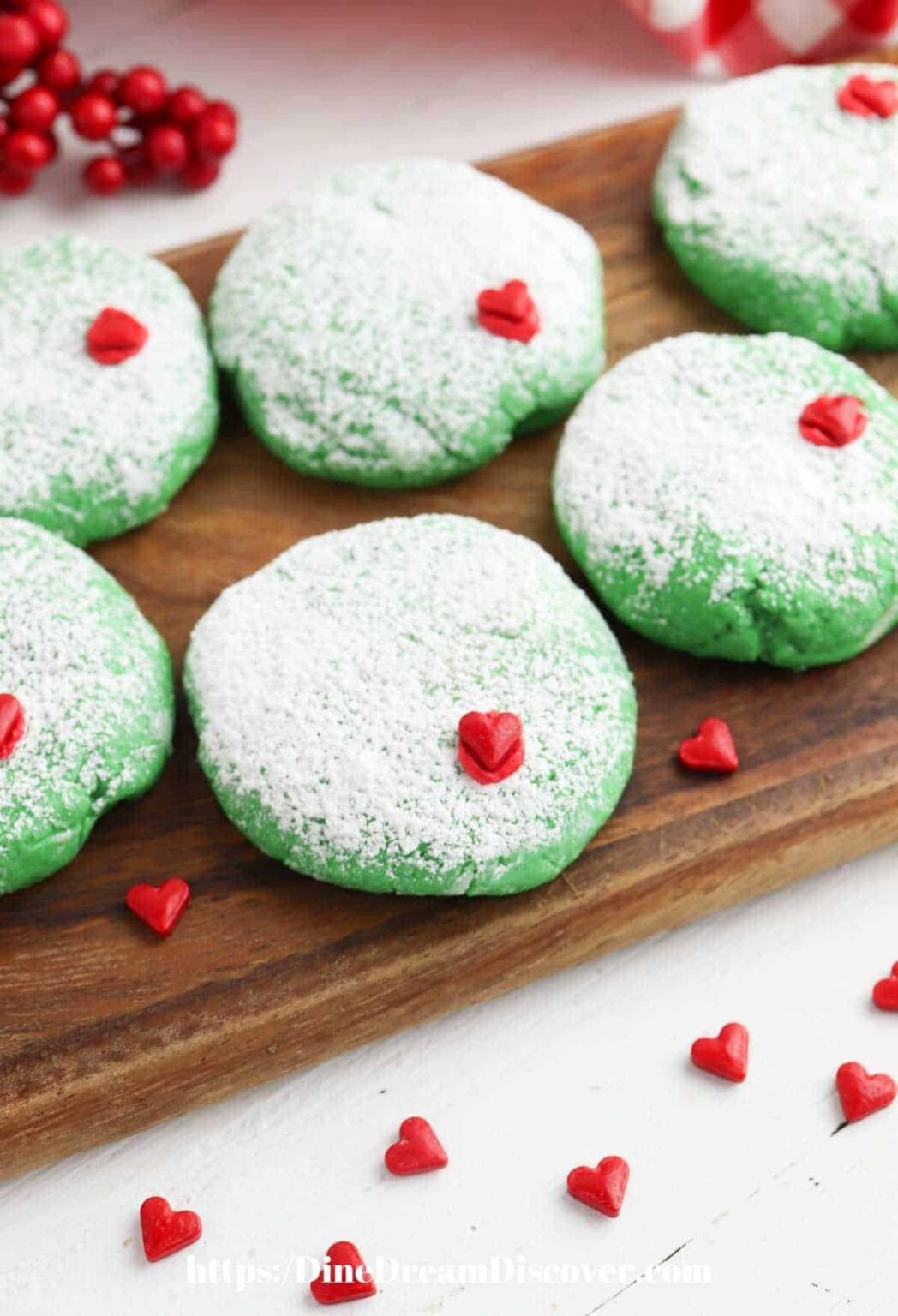 Cream Cheese Grinch Cookies Dine Dream Discover