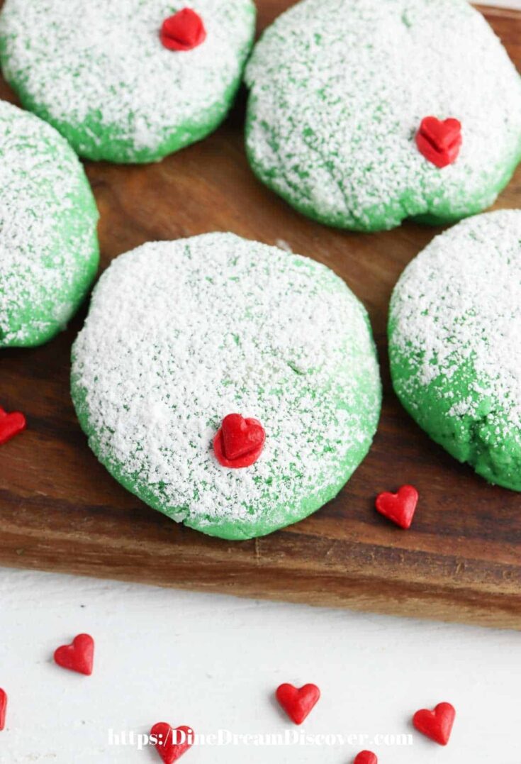 Cream Cheese Grinch Cookies