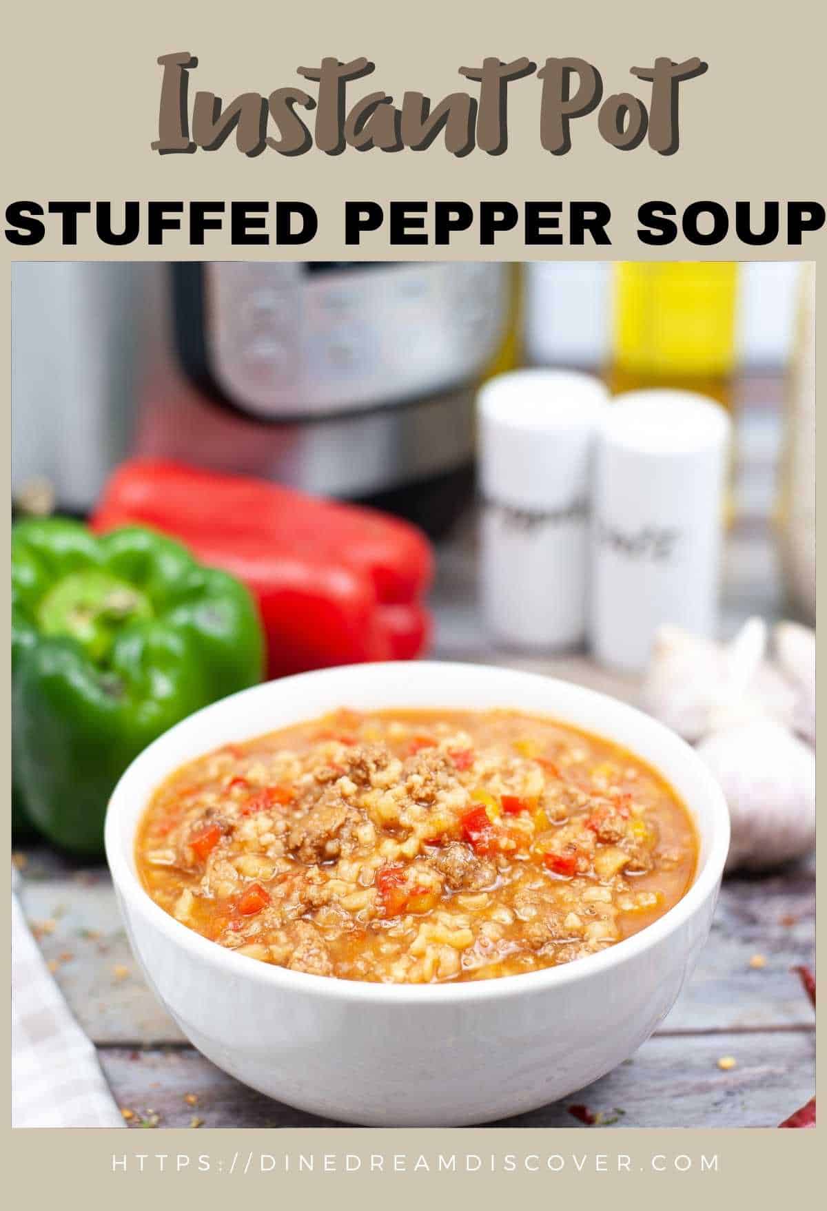 Instant Pot Stuffed Pepper Soup