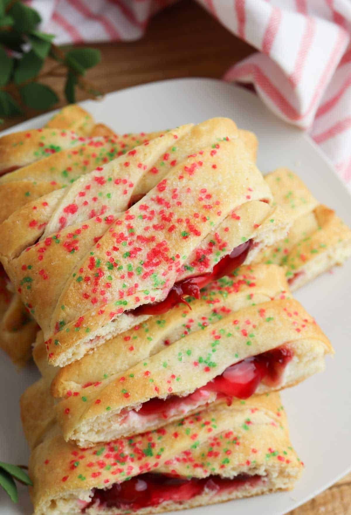 Cherry Cheesecake Crescent Roll Danish 