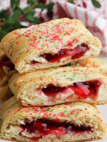Cherry Cheesecake Crescent Roll Danish