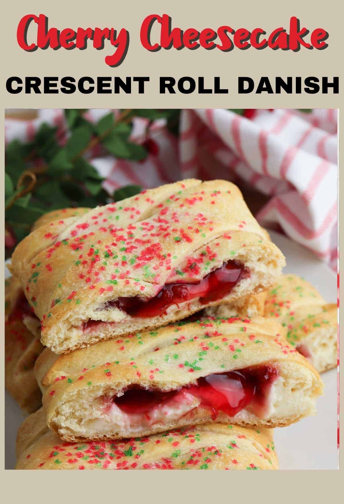 Cherry Cheesecake Crescent Roll Danish 