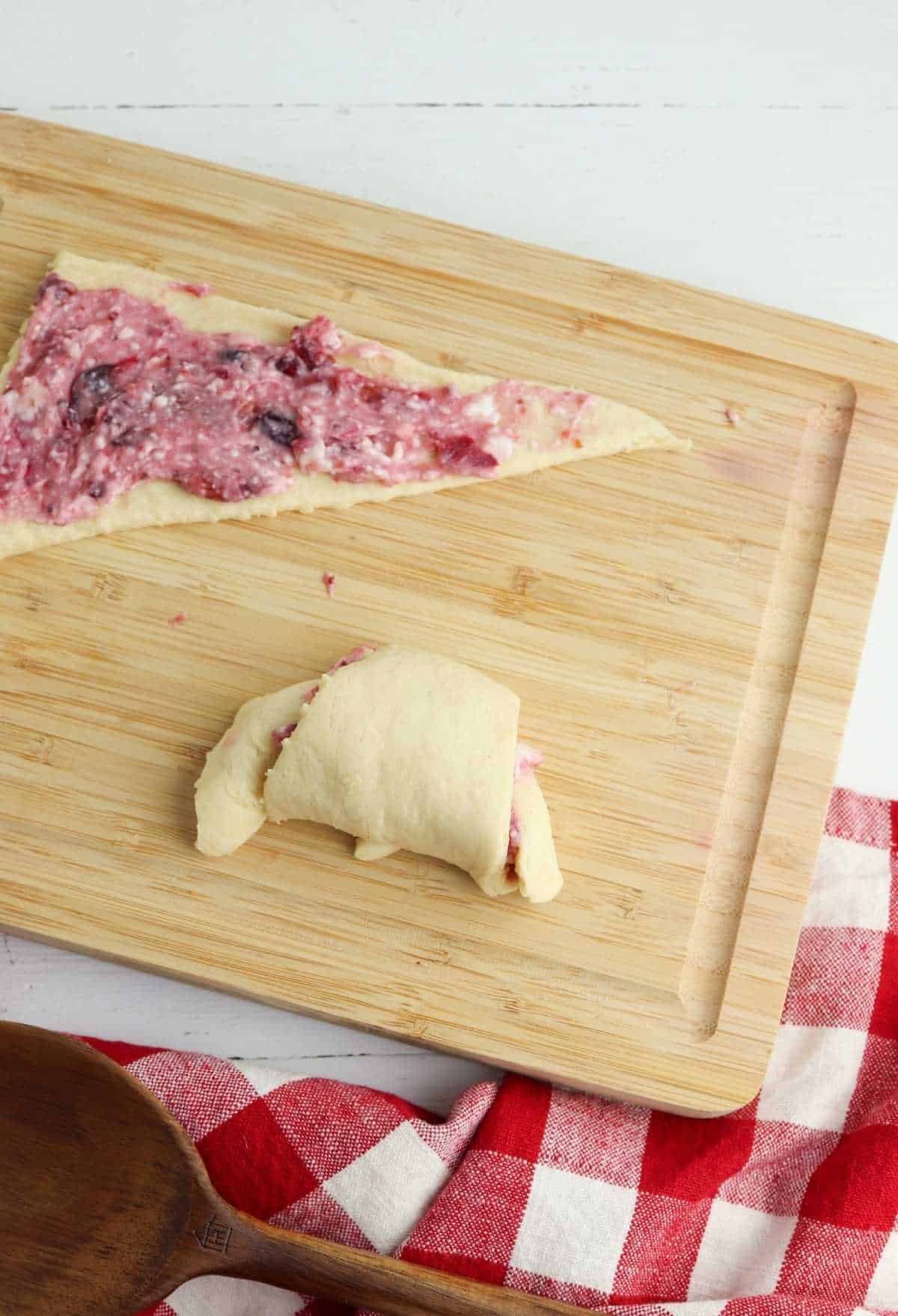 Cranberry Cheesecake Crescent Rolls