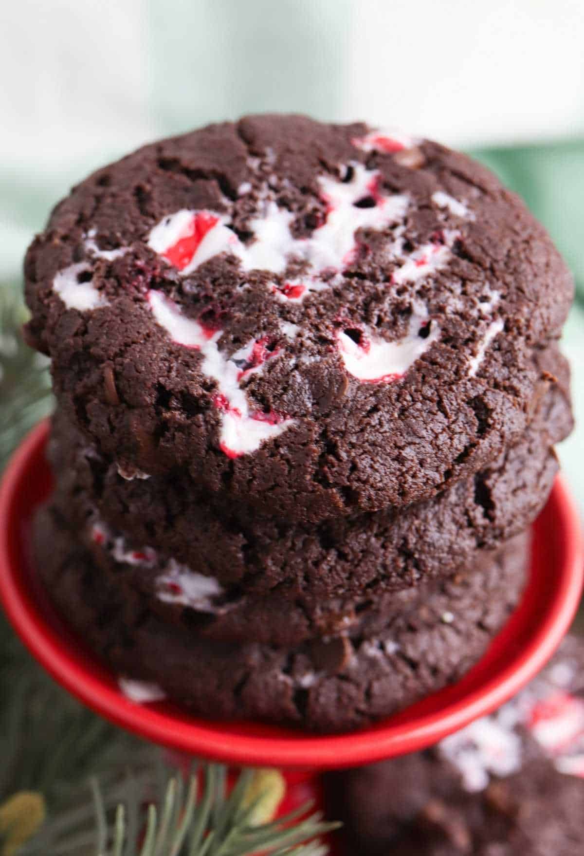 Peppermint Cake Mix Cookie