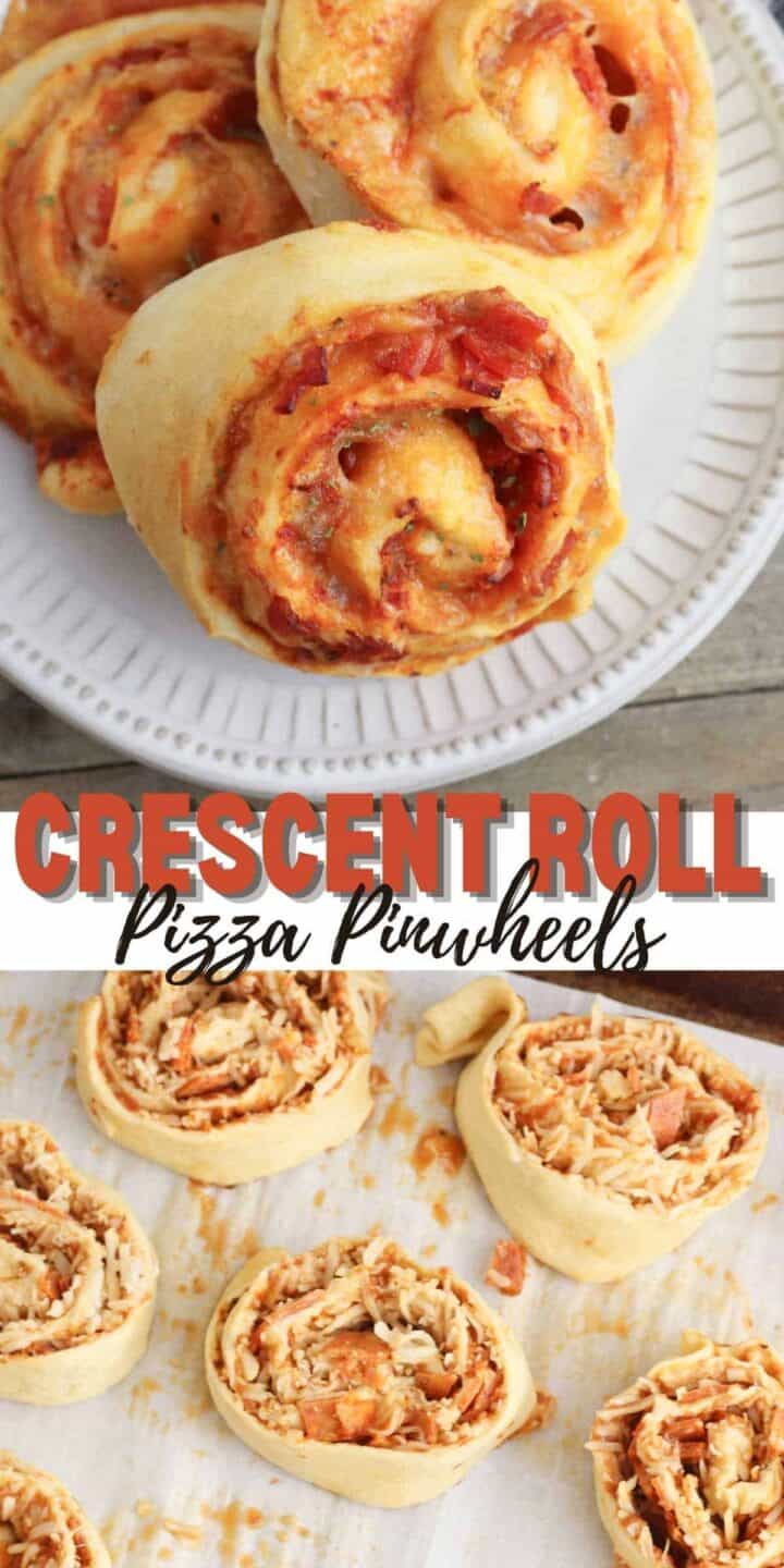 Crescent Roll Pizza Pinwheels - Dine Dream Discover