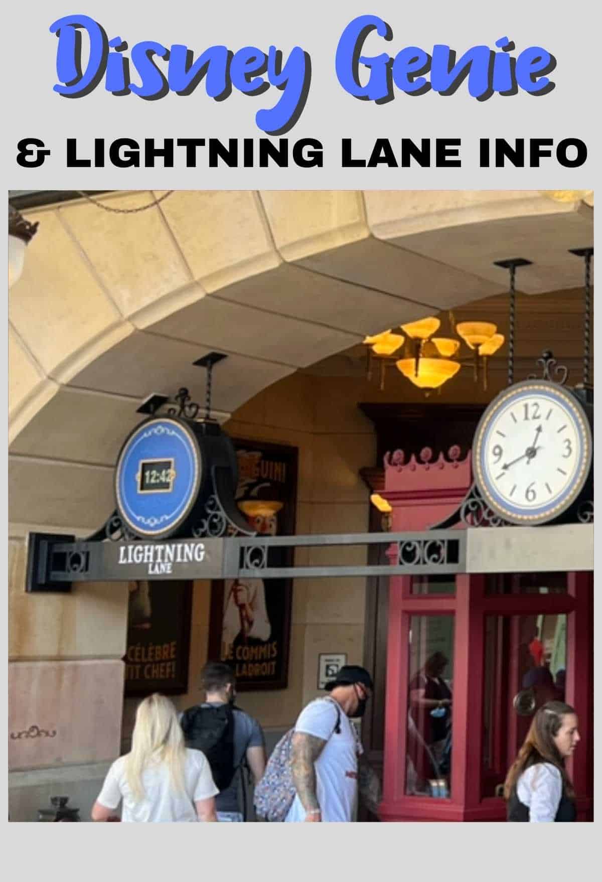 Disney Genie and Lightning Lanes info