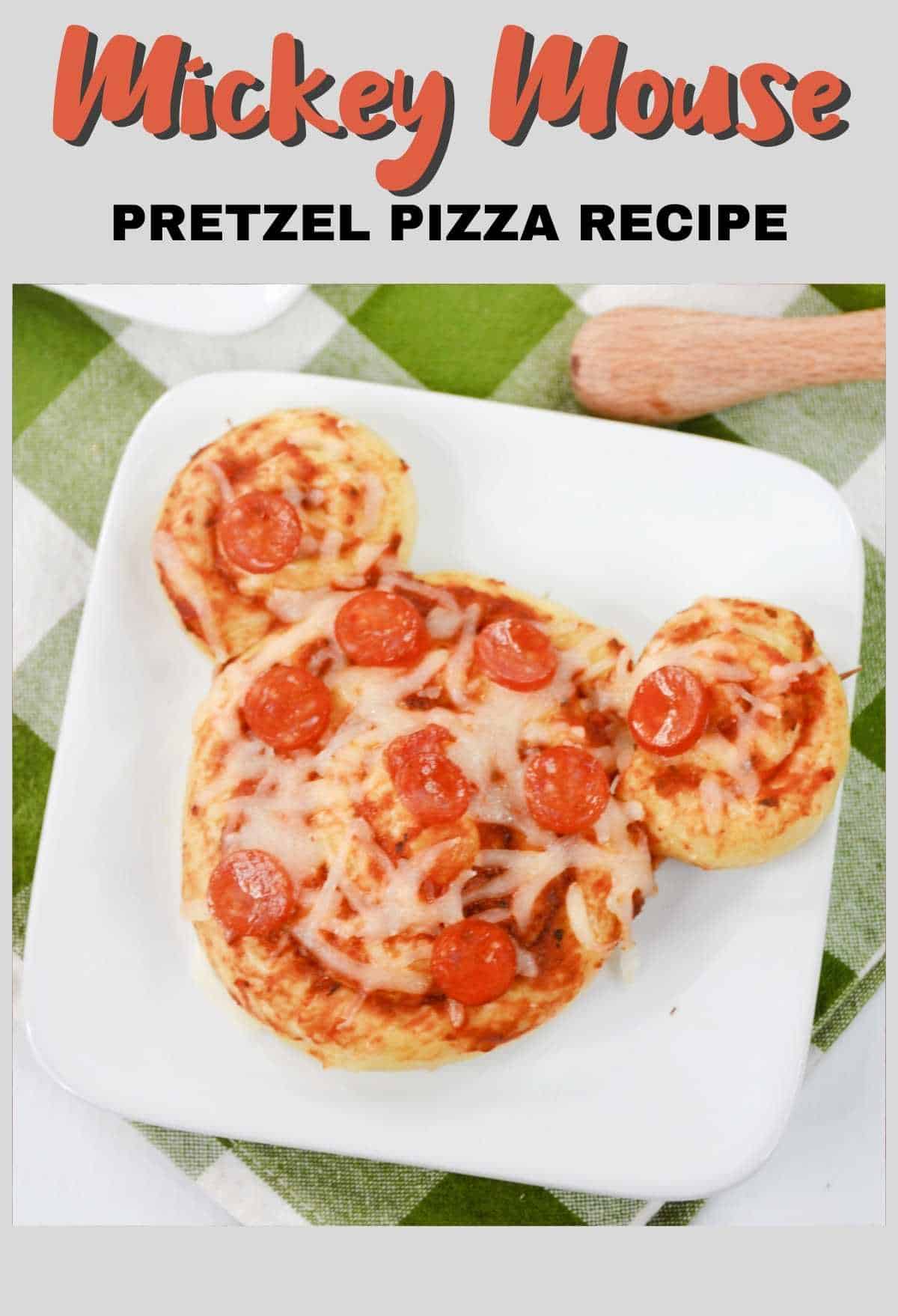 Mickey Mouse Pretzel Pizza Recipe