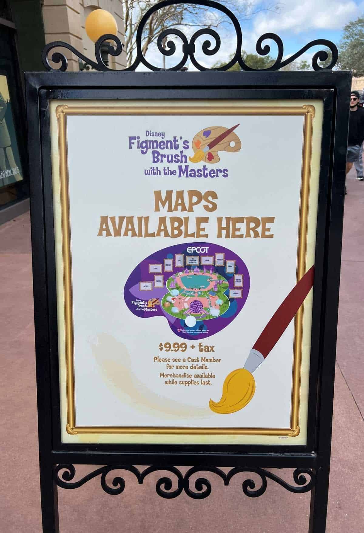 Figment's Brush with the Masters Scavenger Hunt map