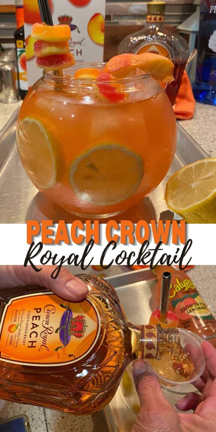 2 Ingredient Southern Peach Crown Royal Cocktail Dine Dream Discover